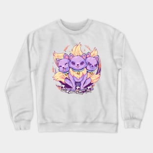 3 Head Dog Pastel Goth Crewneck Sweatshirt